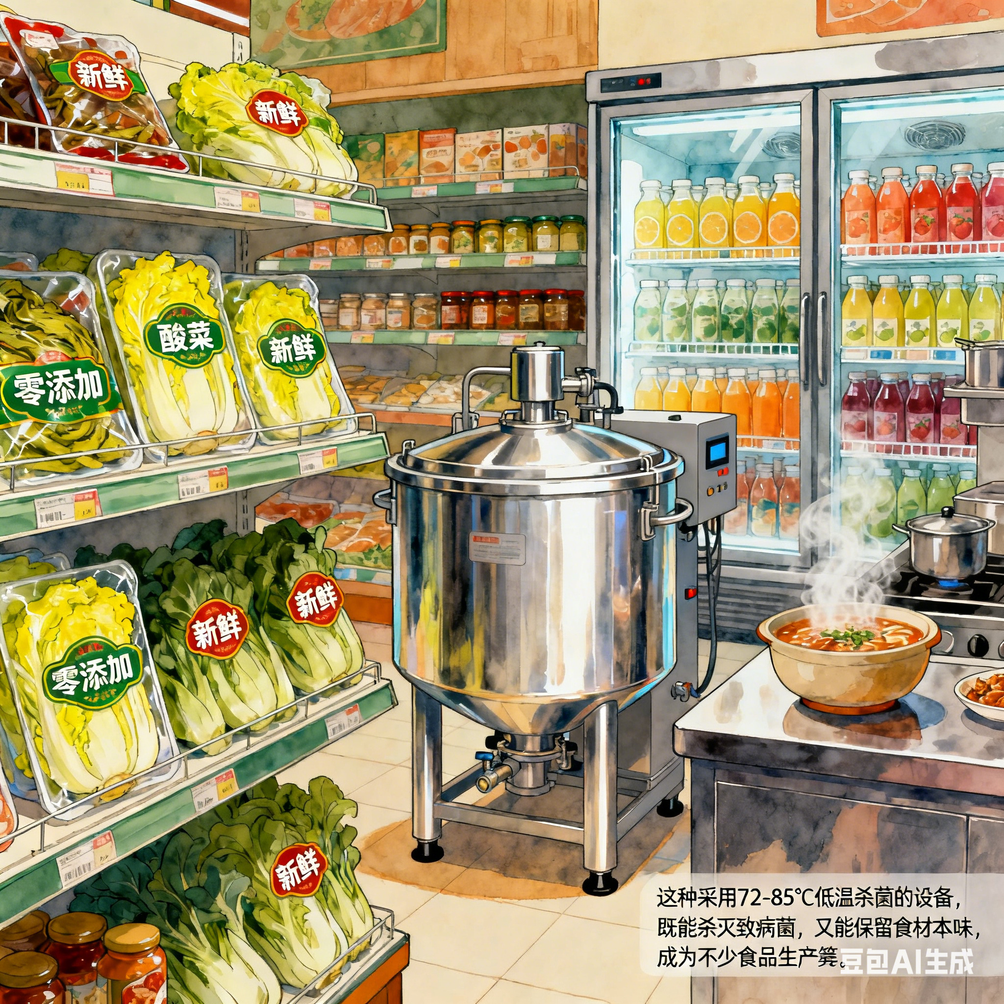 全自动巴氏杀菌机，能 “照料” 哪些食材？(图1)