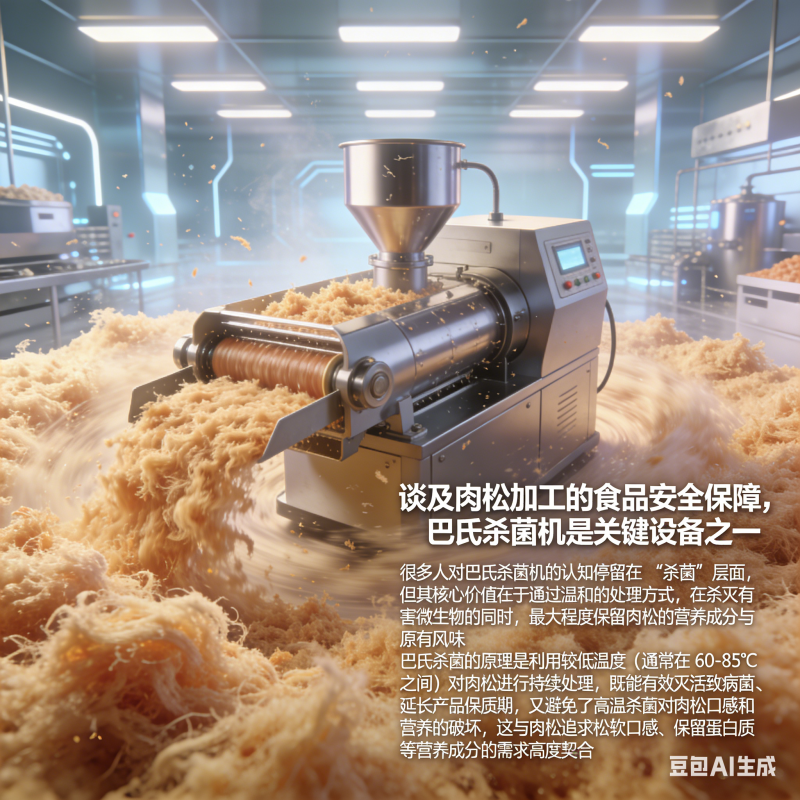 肉松加工可选一机多用设备？巴氏杀菌机该如何认知？(图2)