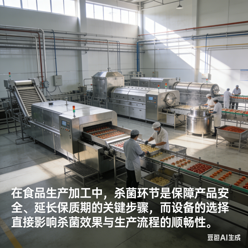 食品杀菌设备该怎么选？巴士杀菌流水线实用吗？(图1)