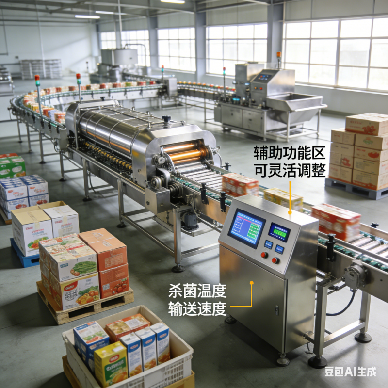 食品杀菌设备该怎么选？巴士杀菌流水线实用吗？(图4)